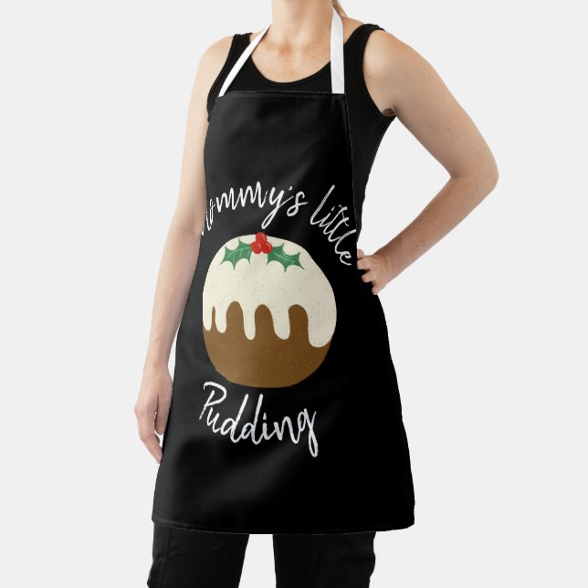 Tablier Fête de Noël de la petite pouding de maman (Insitu)