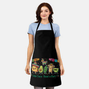 Tablier Fête de nourriture mexicaine Kawaii mignonne - Tac