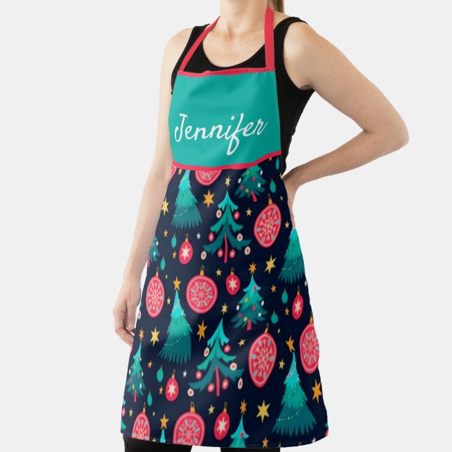 Tablier Fête des arbres de Noël (Insitu)