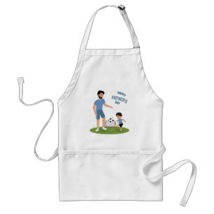 Tablier Fête des pères de vêtements assortis papa et fils.