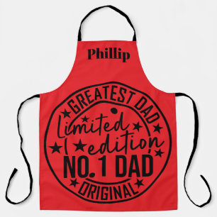 Tablier Fête des pères Meilleur papa No 1 Papa Personnalis