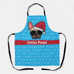 Tablier Feu de Noël Feu French Bulldog Apron