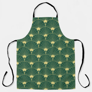 Tablier Feuille de palme : motif art déco.