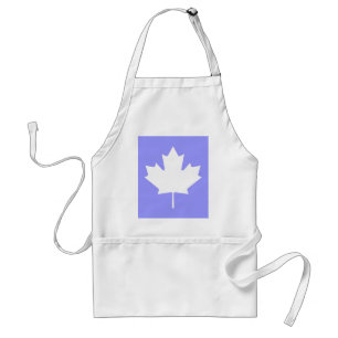 Tablier Feuille d'érable Transp blanc le MUSÉE Zazzle