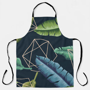 Tablier Feuilles Abstraits : Ligne Polygonale Sans Couche.
