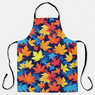 Tablier Feuilles Colorées D'Automne Sur Arrière - plan Ble