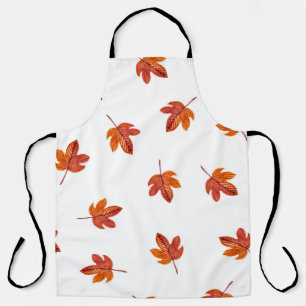 Tablier Feuilles d'automne aquarelle main tirée