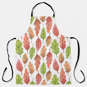Tablier Feuilles d'automne Aquarelle : Motif de la nature.