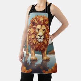 Tablier Feuilles d'automne Lion mâle