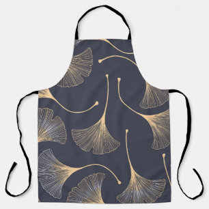 Tablier Feuilles de Ginkgo modèle floral sans joint