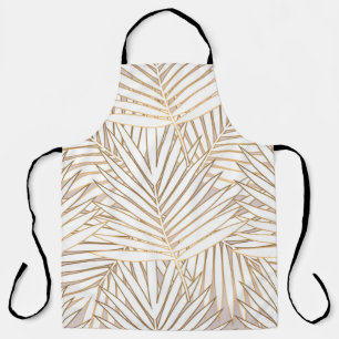 Tablier Feuilles de palmiers dorés : art déco.