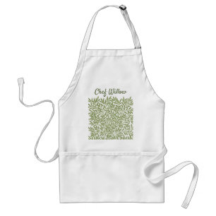 Tablier Feuilles de saule victoriennes vintage par William