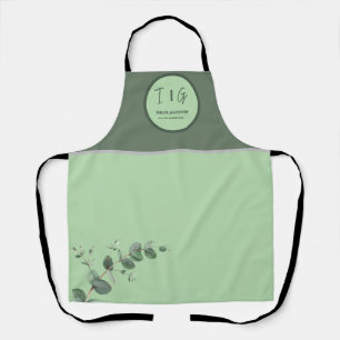 Tablier Feuilles d'Eucalyptus Verdure Mariage