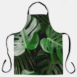 Tablier Feuilles et feuilles de palmiers verts