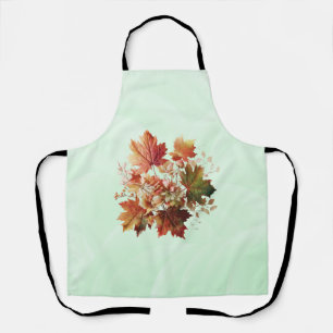 Tablier Feuilles et fleurs d'automne en bouquet d'automne