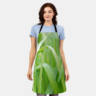 Tablier Feuilles fraîches de plante verte