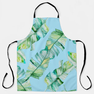 Tablier Feuilles tropicaux aquarelle, illustration transpa