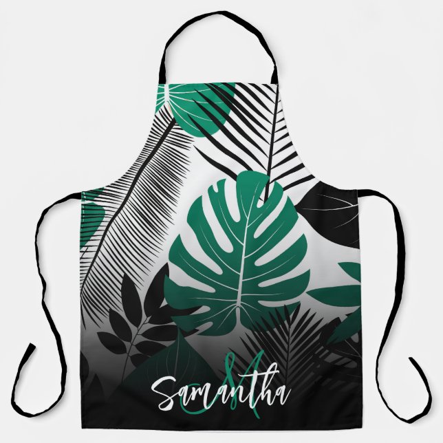 Tablier Feuilles tropicaux d'été (Recto)