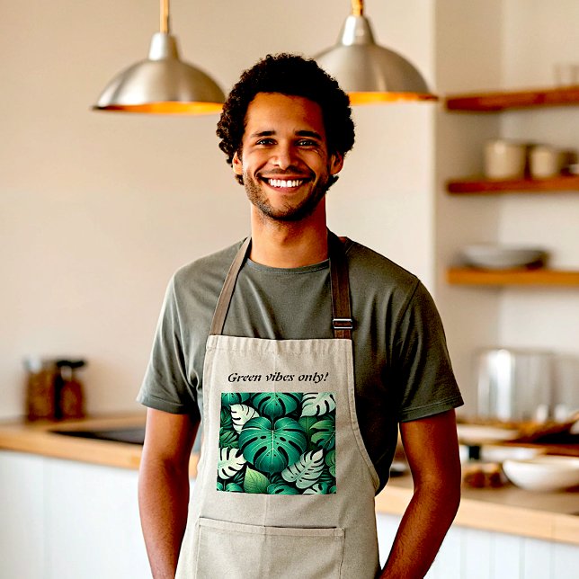Tablier Feuilles tropicaux luxuriants (Créateur téléchargé)