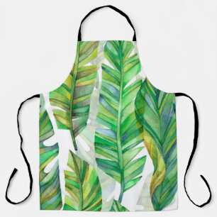 Tablier Feuilles tropicaux : Motif imperméable