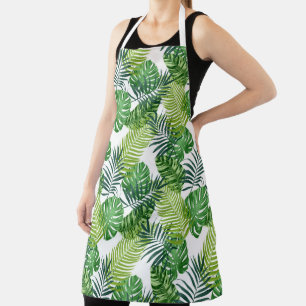 Tablier Feuilles verts tropicaux