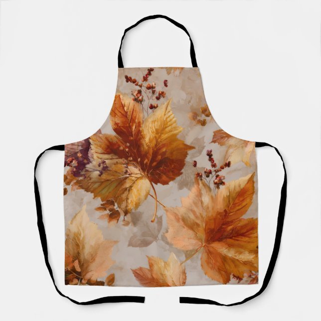 Tablier Feuilles vintages d'automne (Recto)