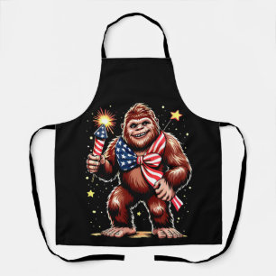 Tablier Feux d'artifice Bigfoot 4 juillet Sasquatch États-