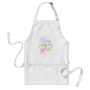 Tablier Feux d'artifice romantiques entrelacés de corde