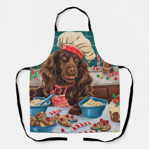 Tablier Field Spaniel Gîtes : Festive Noël