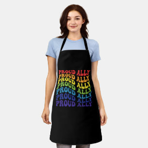 Tablier Fière Ally LGBTQ GAY PRIDE Arc en ciel