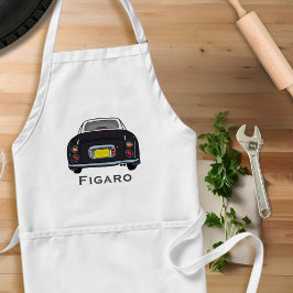 Tablier Figarines Nom Black Figaro Voiture Garage Apron