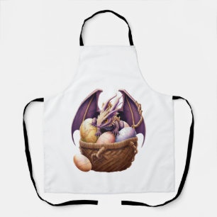 Tablier Fille du dragon amoureuse collectant des œufs de P