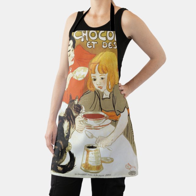 Tablier Fille et chat, Alexandre Steinlen (Insitu)