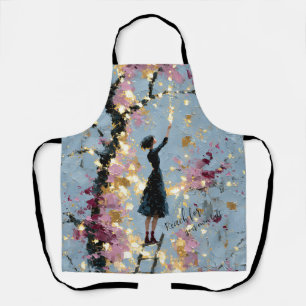 Tablier Fille Florale Impasto Atteignant la Lumière Inspir