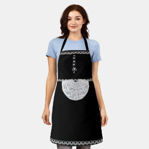 Tablier Fille française noire et blanche