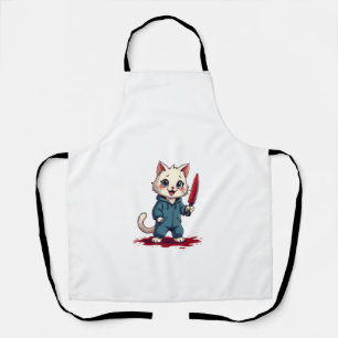 Tablier Films d'horreur de chats drôles Halloween mignon p