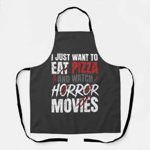 Tablier Films d'horreur Pizza Halloween Design_1