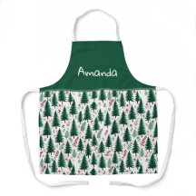 Fir Forêt arbres Motif Noël personnalisé