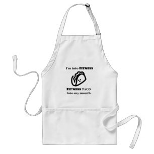 Tablier Fitness TACO Funny Sarcastic Novelty Cadeau graphi