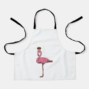 Tablier Flamant rose avec muffin