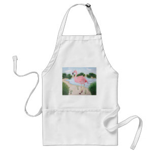 Tablier Flamant rose dans le Marsh Apron