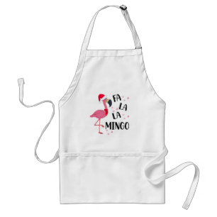 Tablier Flamant rose de Noël Apron