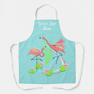 Tablier Flamant rose Fandango Duo Texte sur tout le tablie