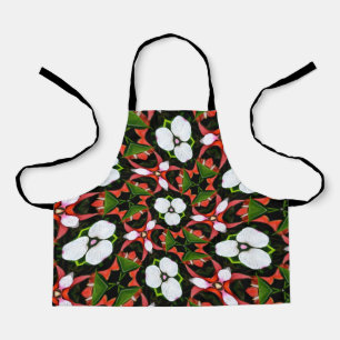 Tablier Flamant rose Fleurs Motif