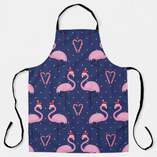 Tablier Flamant rose Noël Casquette Candy Motif