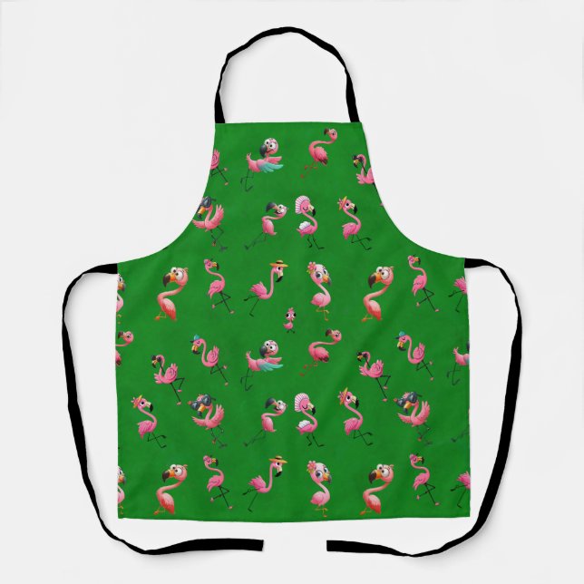 Tablier Flamants roses (Recto)