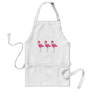 Tablier Flamants roses d'oiseaux Flamants roses roses chau