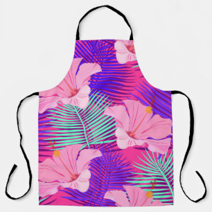 Tablier Flamants roses exotiques : Vintage rose tropical.