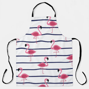 Tablier Flamants roses sur un terrain de tir de marine