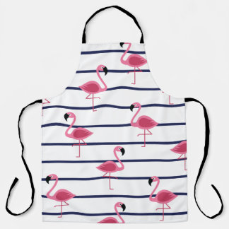 Tablier Flamants roses sur un terrain de tir de marine